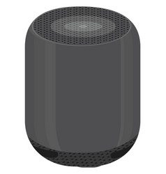 Small Black Bluetooth Speaker On A White