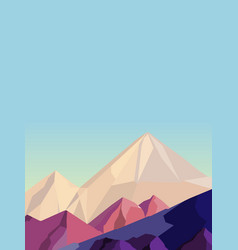 Snowy Mountain Peaks Landscape