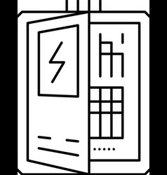 Electrical Panel Residential Line Icon