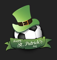 Happy St Patricks Day And Soccer Ball