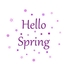 Inscription Hello Spring