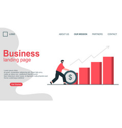 Landing Page Template Of Business Concept