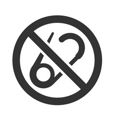 No Safety Pin Restriction Icon