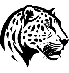 Cheetah - Black And White Isolated Icon