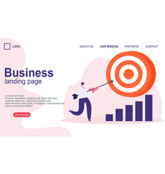 Landing Page Template Of Business Concept