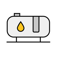 Oil Tank Icon Or Gasoline And Crude Oil Storage