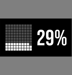 29 Percent Diagram Twenty-nine Percentage