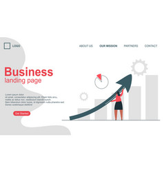 Landing Page Template Of Business Concept