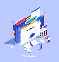 Web Hosting Computer Composition