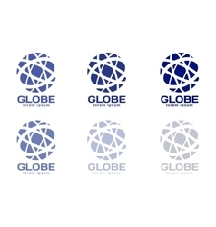 Abstract earth logo globe logo icon Royalty Free Vector