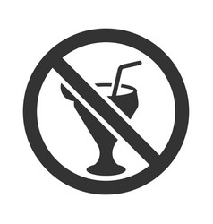 No Drinks Restriction Icon