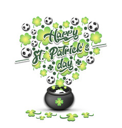 Happy St Patricks Day And Soccer Ball