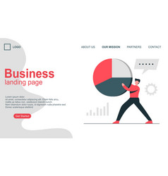 Landing Page Template Of Business Concept