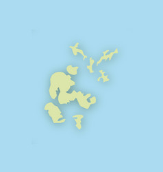 Map Of Orkney Islands With Shadow