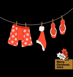 Christmas Card Beach Accessories Swimsuit