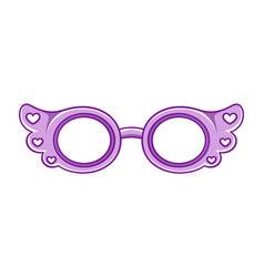 Lavender Purple Shades Sunglasses With Heart