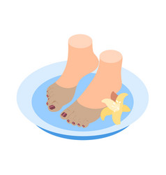 Pedicure Isometric Icon