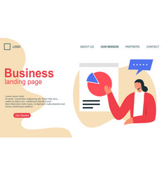 Landing Page Template Of Business Concept