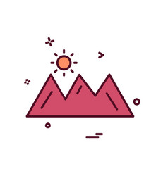 Mountians Icon Design