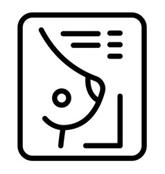 Mammography Icon Outline Style