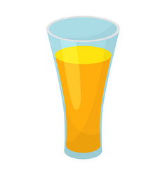 Glass Of Orange Juice On White Background