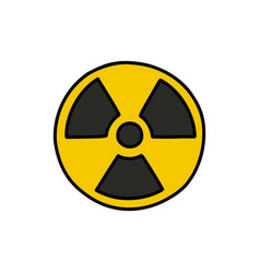 Ionizing Radiation Symbol Doodle Icon