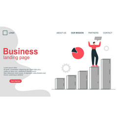 Landing Page Template Of Business Concept