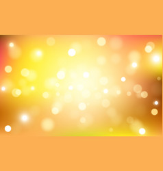 Golden Glow In Abstract Bokeh Light Background