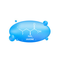 Icon With Leucine Formula Essential Amino Acid