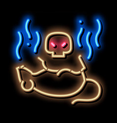 Rat Dead Neon Glow Icon