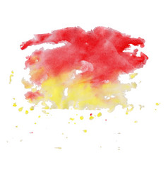 Abstract Red And Yellow Watercolor Splash Texture