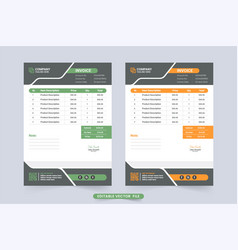 Creative Invoice And Product Purchase Receipt