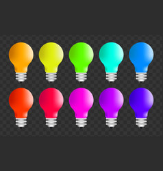 Different New Ideas - Row Of Colored Light Bulbs