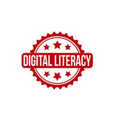 Digital Literacy Rubber Stamp Seal