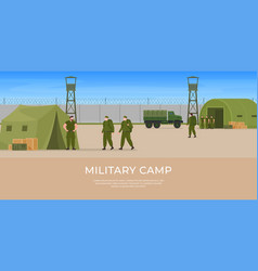 Military Camp Armored Vehicles