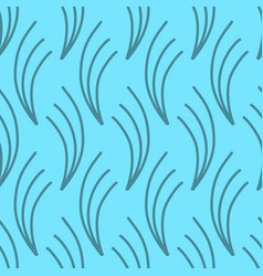 Organic Twig Grass Blue Seamless Pattern Abstract