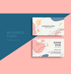 Abstract Aesthetic Business Card With Pattern