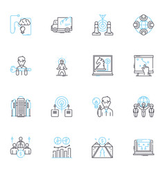 Health Insurance Linear Icons Set Coverage