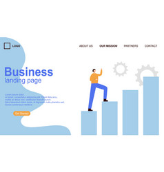 Landing Page Template Of Business Concept