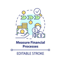 Measure Financial Processes Concept Icon