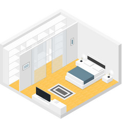Isometric rooms icon Royalty Free Vector Image