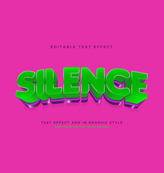 Silence Glowing Text Effect Style