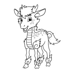 Little Kirin Cartoon Bw