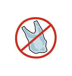 No Plastic Sign Doodle Icon Color Line