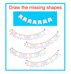 Draw The Missing Shapes Learn Shapes