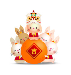 Happy Chinese New Year 2023 Greeting Card Rabbit