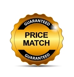 Price Match Guarantee Gold Label Sign Template