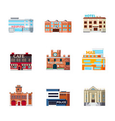 Urban Buildings Icon Set