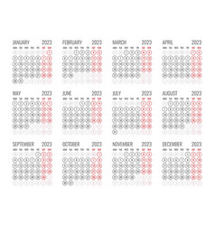 Calendar For 2023 Starts Monday