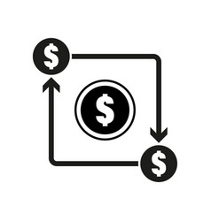 Financial Cycle Concept Money Flow Diagram